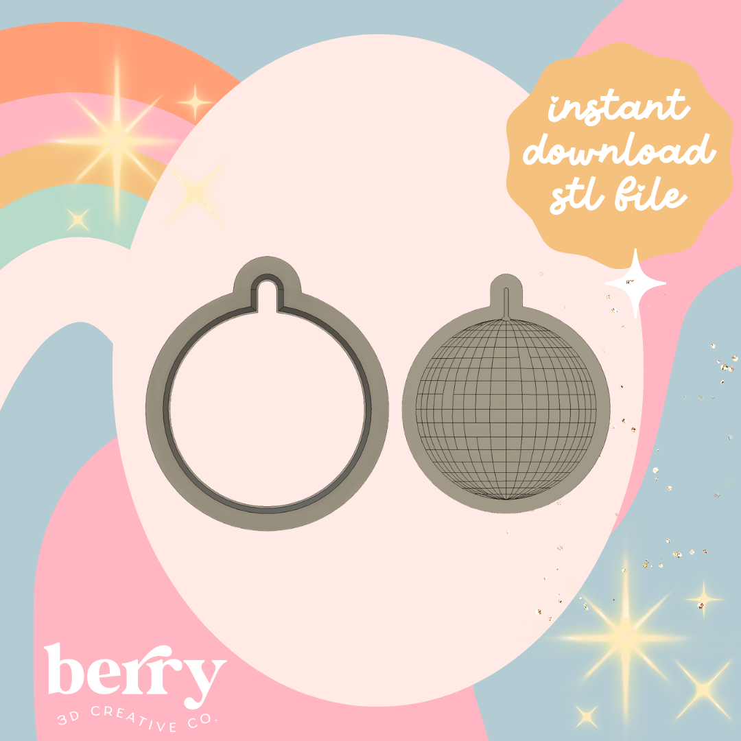 Disco Ball cutter and Stamp stl file