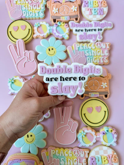 Double Digits are here to slay debosser and matching cutter