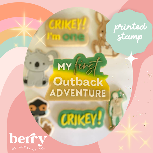 My first Outback Adventure Stamp and matching cutter