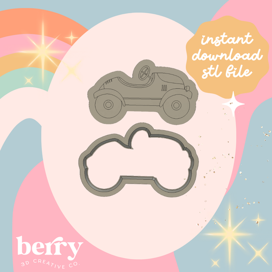 Vintage Car cutter and Stamp stl file