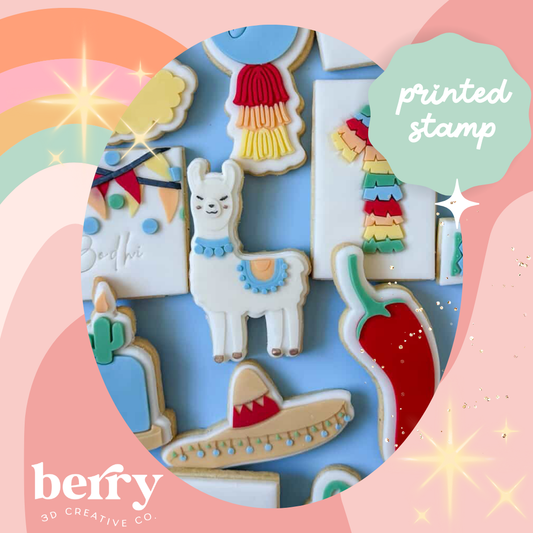 Llama - First Fiesta debosser and matching cutter