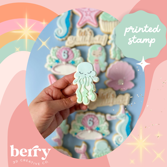 Jelly Fish - Mermaid Collection Stamp and matching cutter