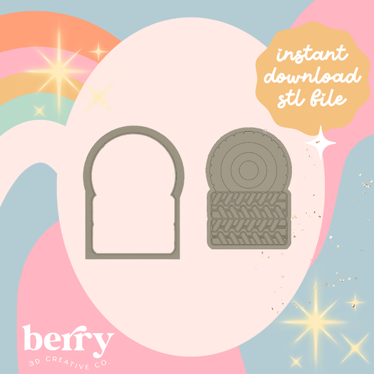 Tyre Stack Cookie Cutter and Stamp stl file