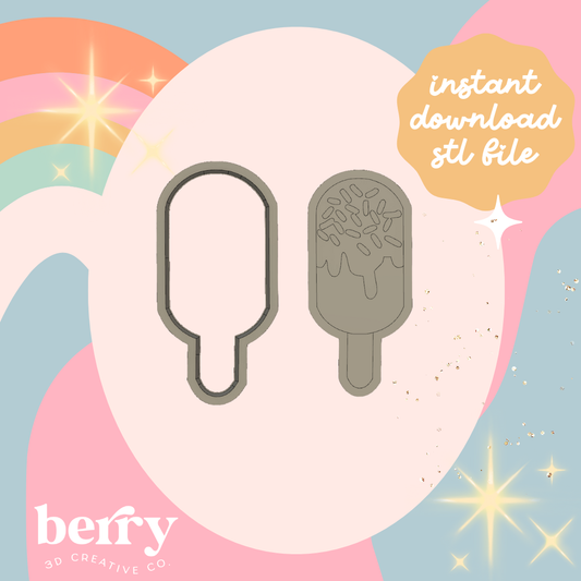Ice Cream Cookie Cutter and Stamp stl file