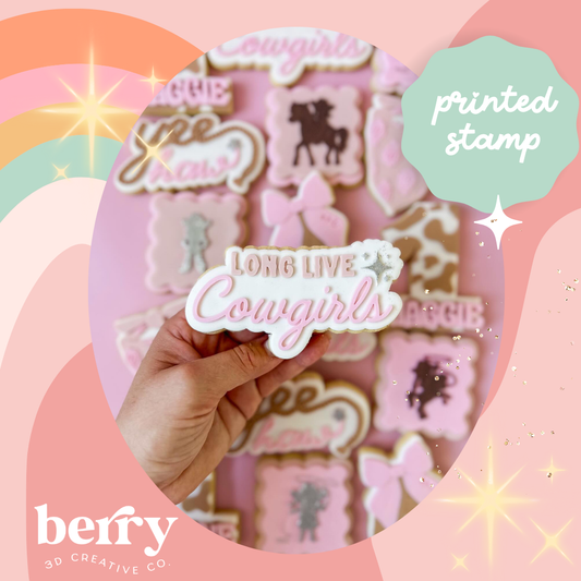Long Live Cowgirls Stamp and matching cutter