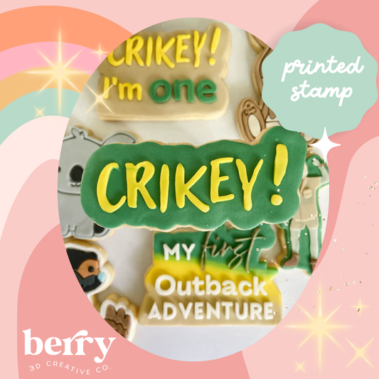 Crikey Stamp and matching cutter