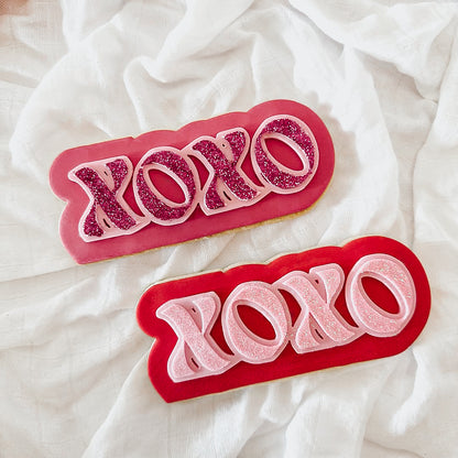 XOXO Valentines Day Stamp and matching cutter