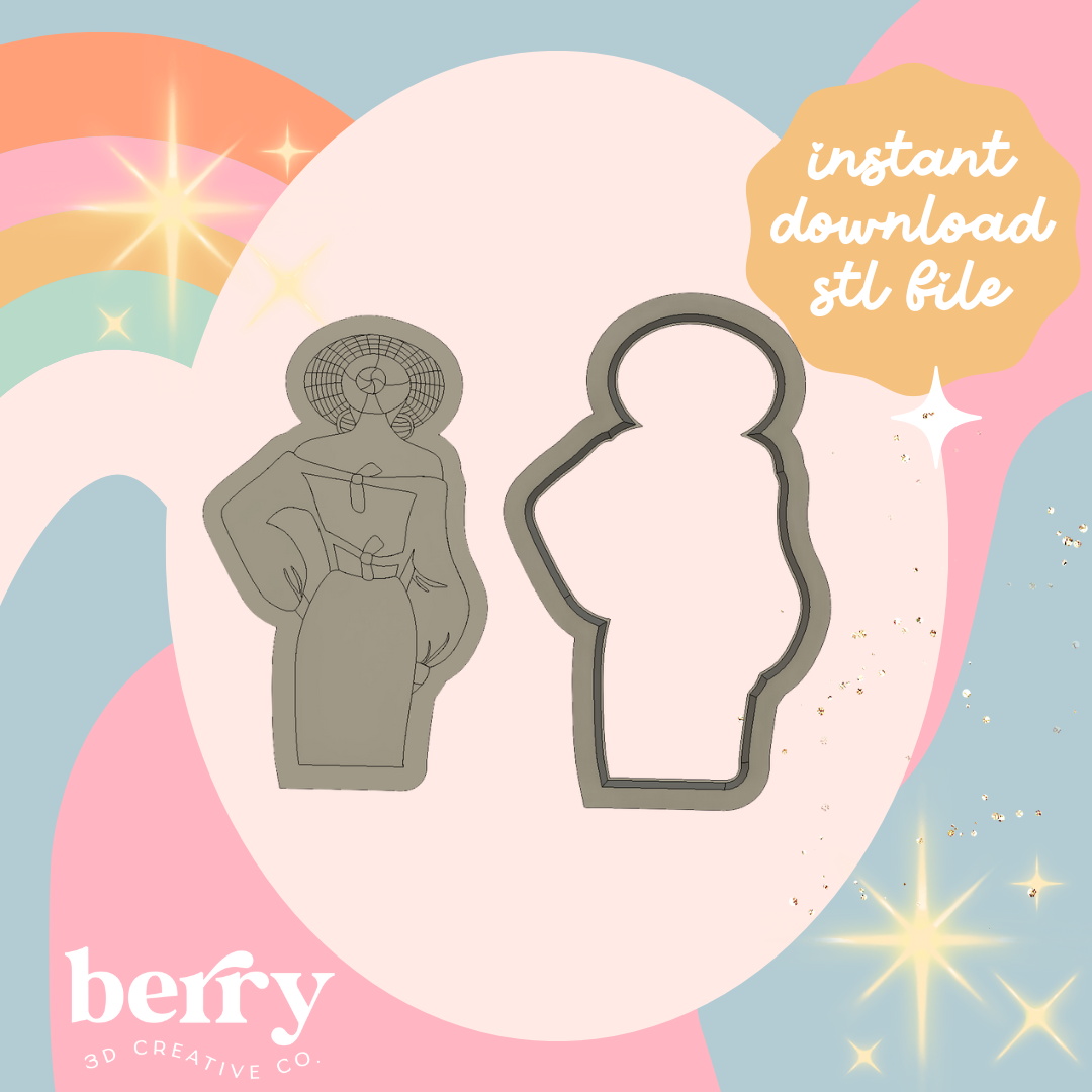 Amalfi Lady Cutter and Stamp stl file