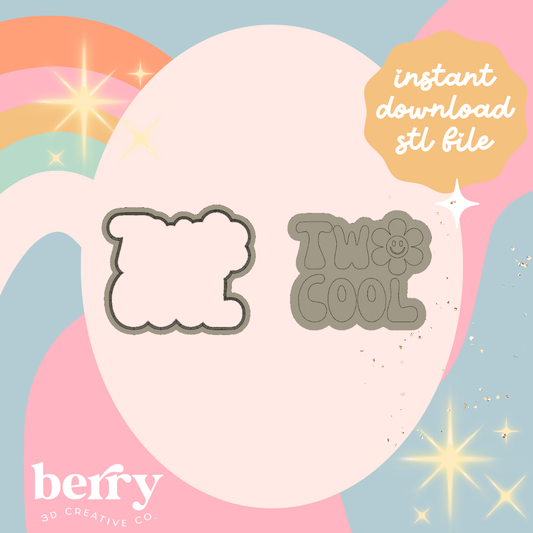 Two Cool Cookie Cutter and Stamp stl file