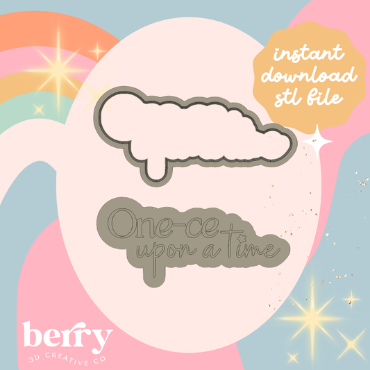 One-ce Upon a time Cutter and Stamp stl file