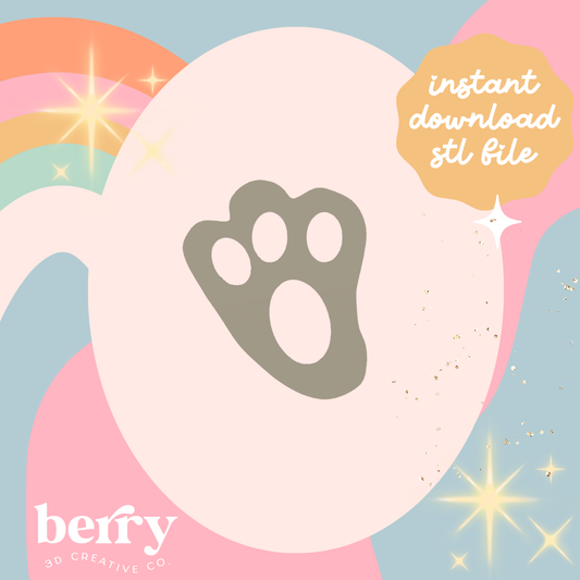 Easter Bunny Footprints STL file