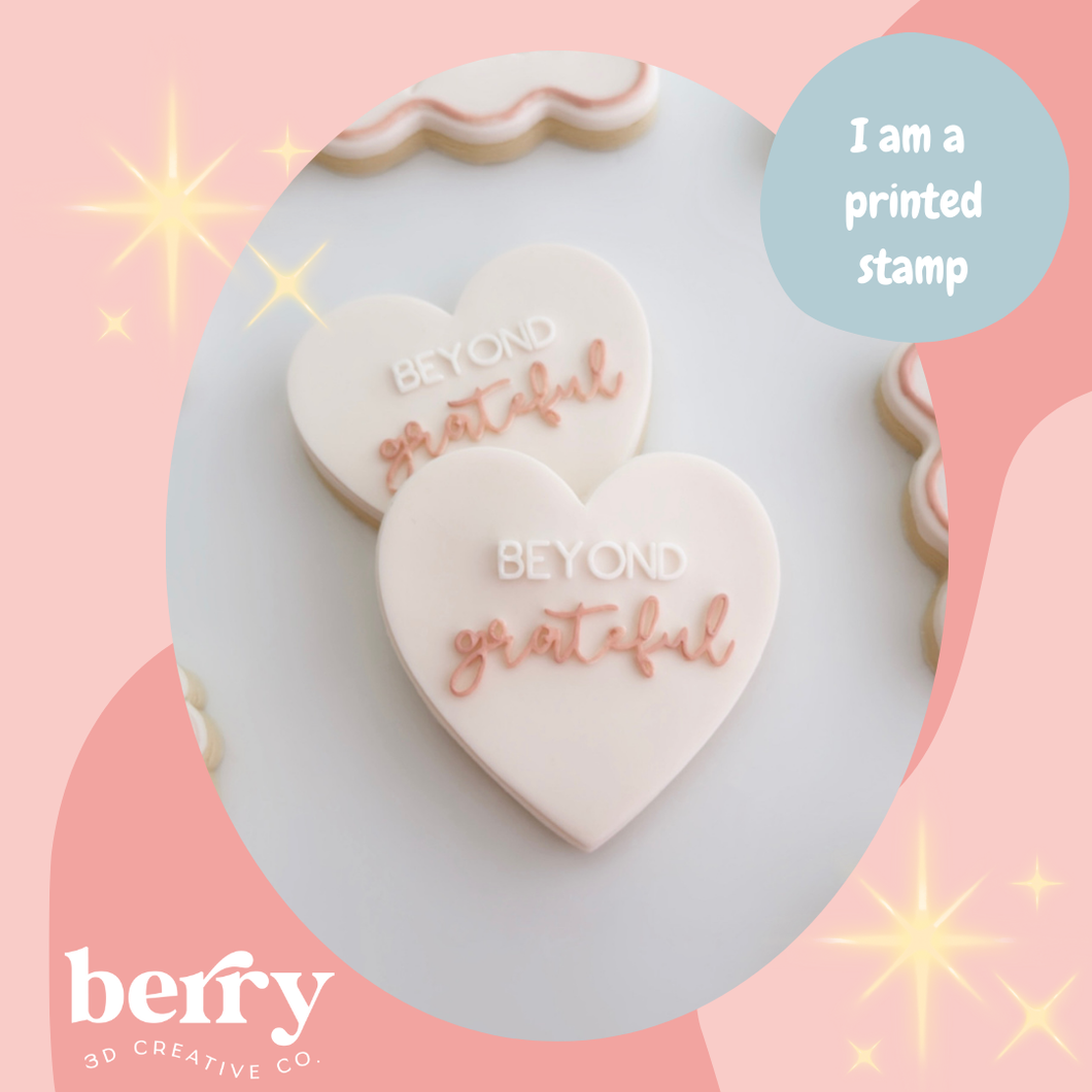 Beyond Grateful Stamp and matching cutter