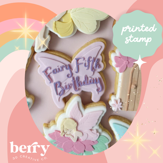 Fairy Fifth Birthday Stamp and matching cutter