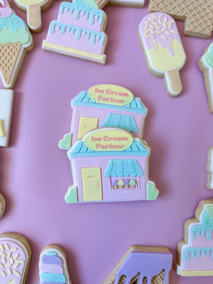 Ice Cream Parlour Debosser Stamp with matching Cookie Cutter