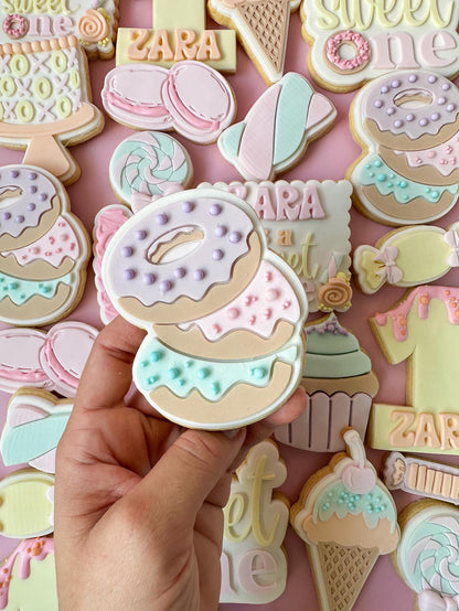 3 stack donuts debosser and matching cutter