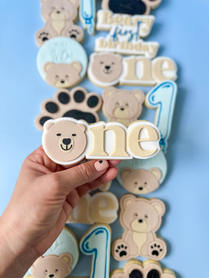Bear face ONE Debosser and matching cutter
