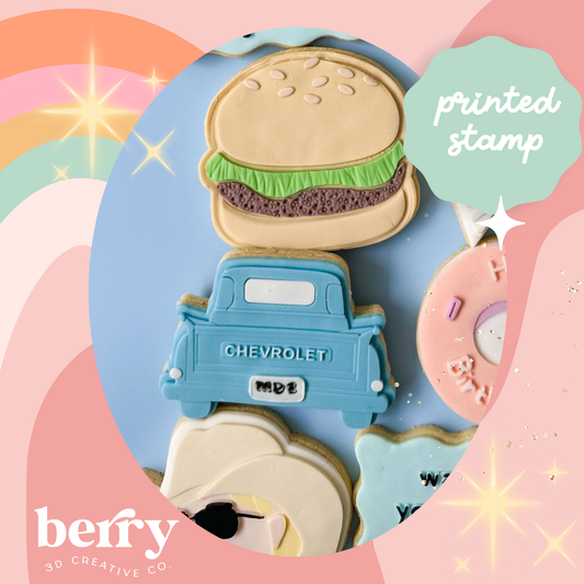 Chevrolet Ute/ Truck Alan Jackson Collection Stamp and matching cutter