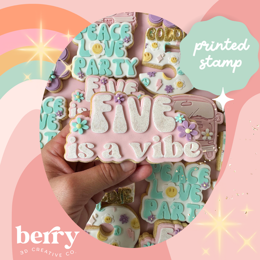 Five is a Vibe Debosser and matching cutter