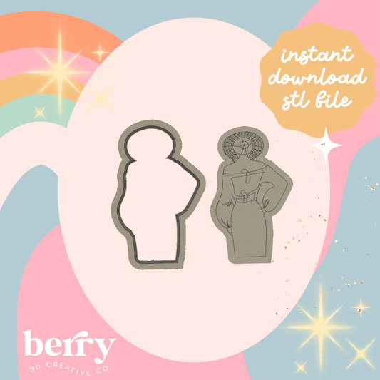 Almafi Lady Cutter and Stamp stl file