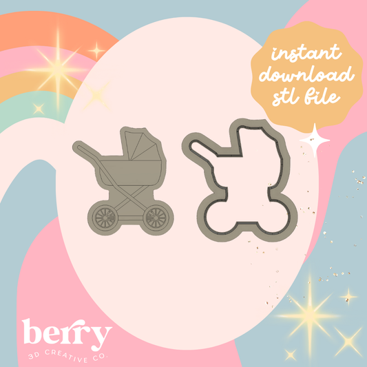 Pram cutter and Stamp stl file