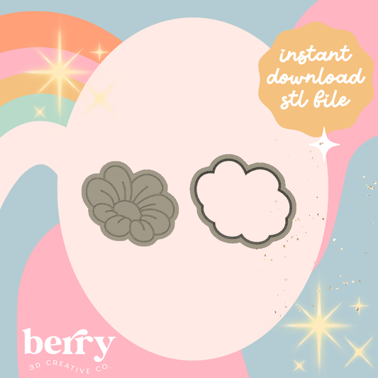 Dainty Daisy Cutter and Stamp stl file