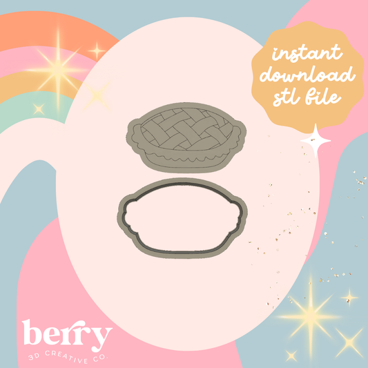 Pie Cutter and Stamp stl file