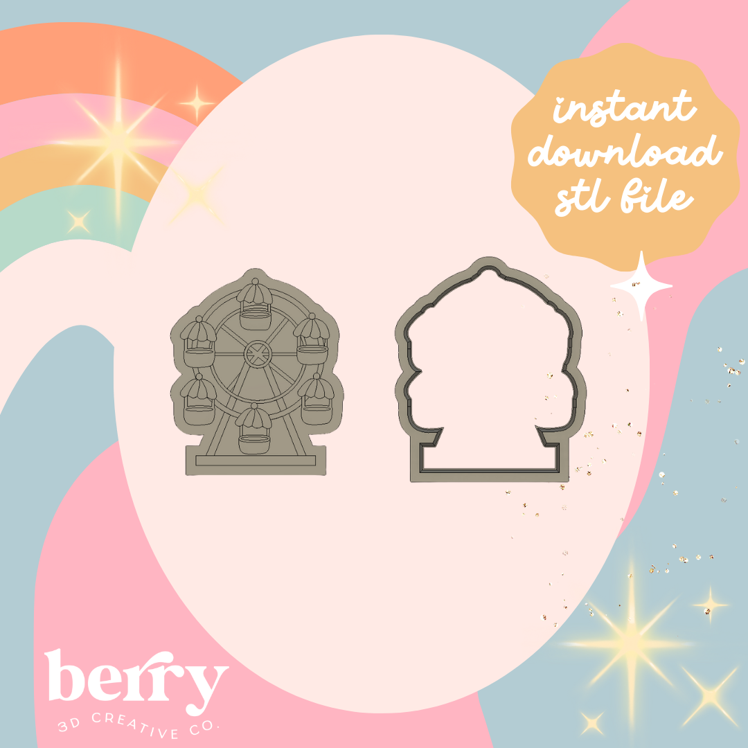 Ferris wheel and Stamp stl file