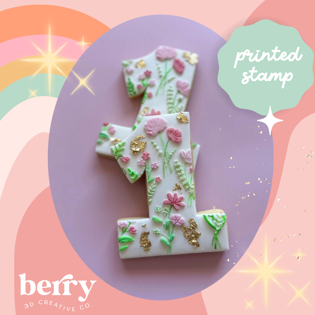 floral Backing / Texture Stamp