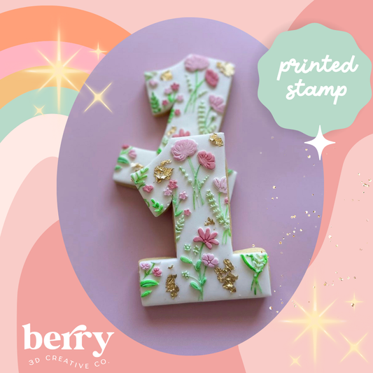 floral Backing / Texture Stamp