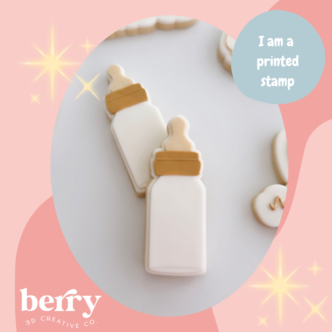 Baby bottle Stamp and matching cutter