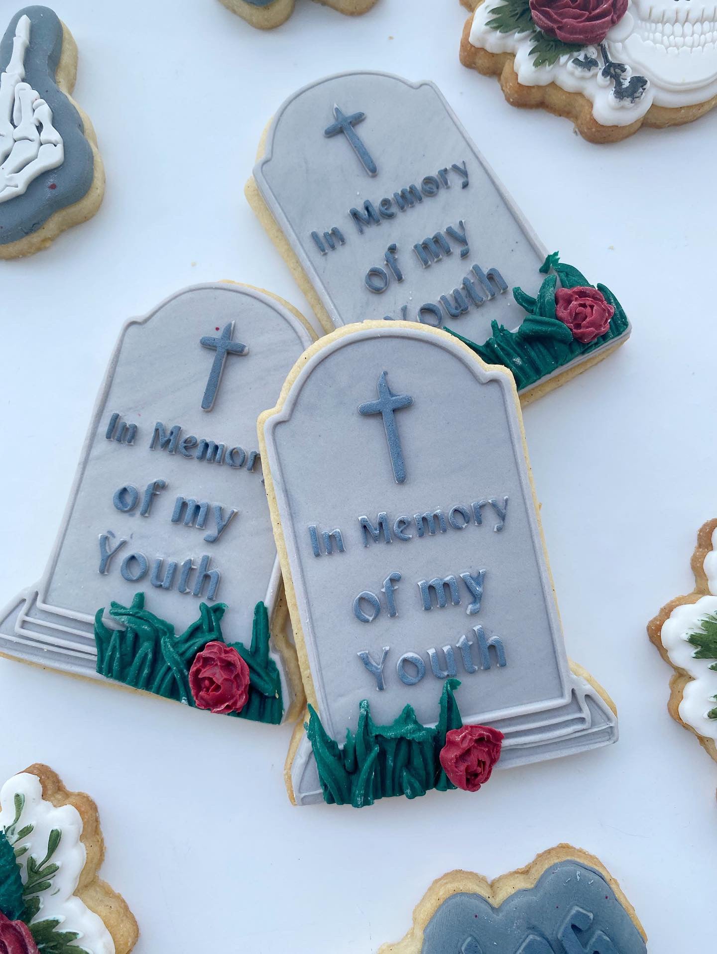 In memory of my youth gravestone Debosser and matching cutter