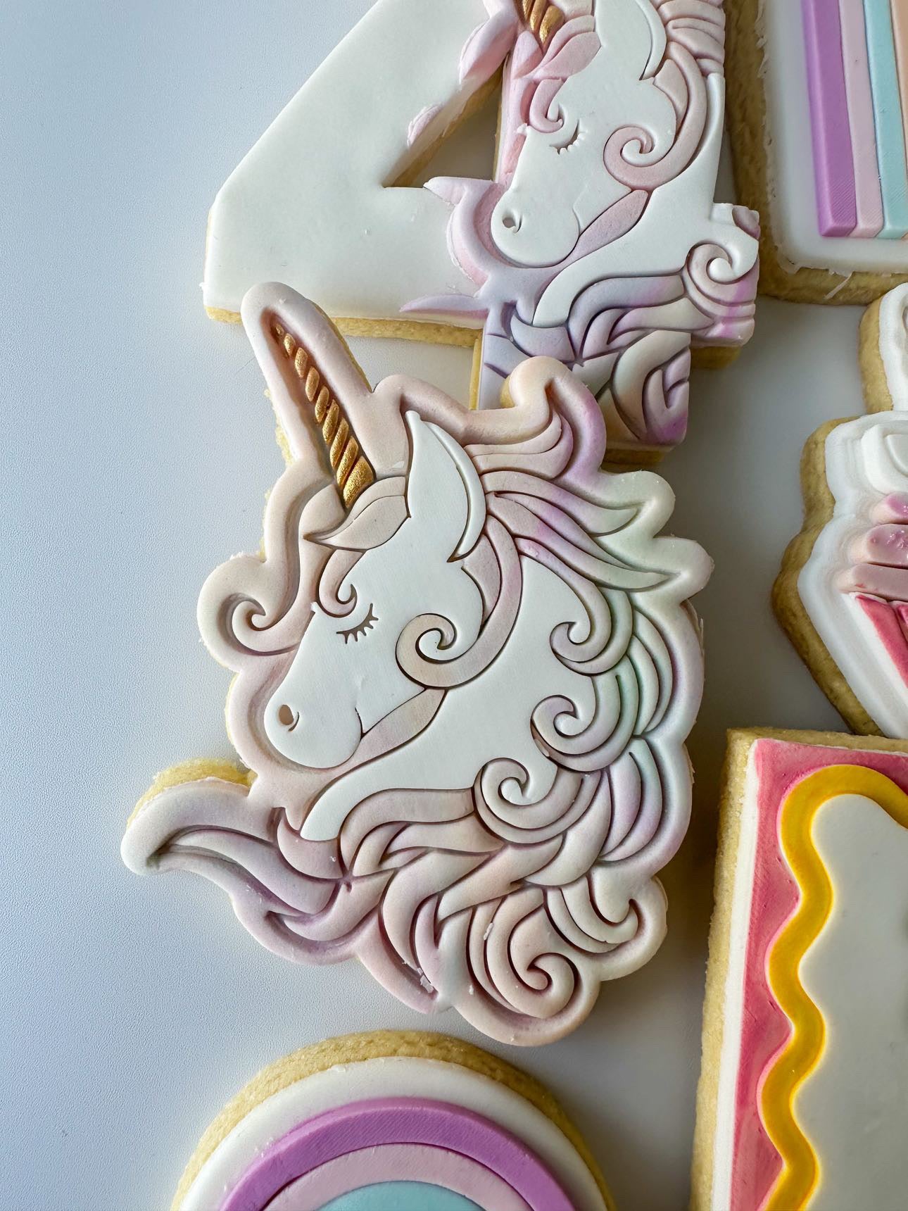 Unicorn embosser and matching cutter