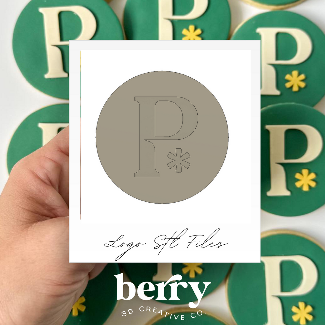7cm Standard Round Business Logo STL File