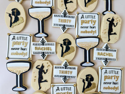 1920's Flapper dancing silhouette  debosser and matching cutter