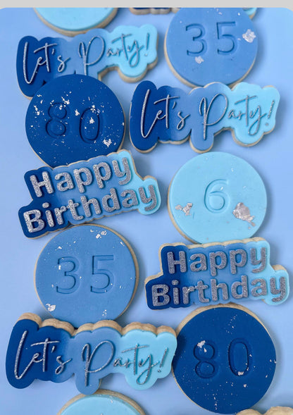 Happy Birthday Cookie Cutter and Stamp stl file