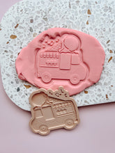 Load image into Gallery viewer, Ice Cream Truck Debosser Stamp with matching Cookie Cutter
