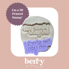 Load image into Gallery viewer, I&#39;m stuck on you Stamp and matching cutter
