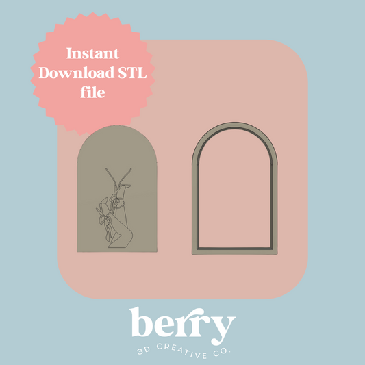 Customised heels in the air Cutter and Stamp stl file