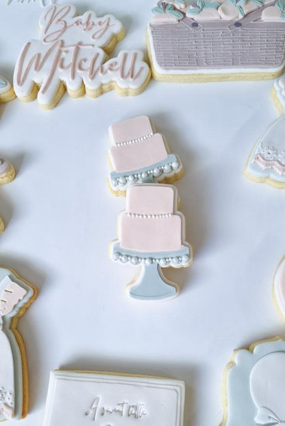 Two Tiered Cake Debosser and matching cutter