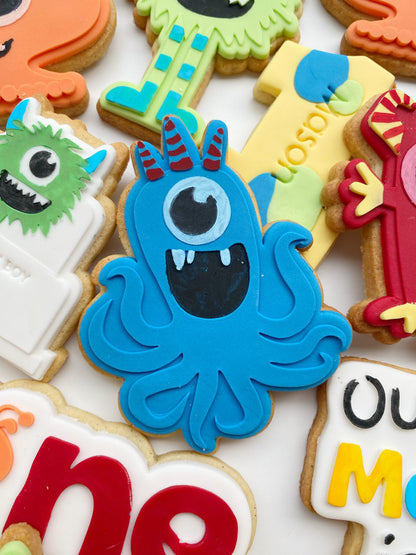 Monster with tentacles Debosser and matching cutter