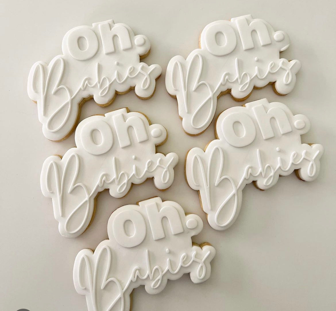 Oh. Babies Debosser with matching cutter