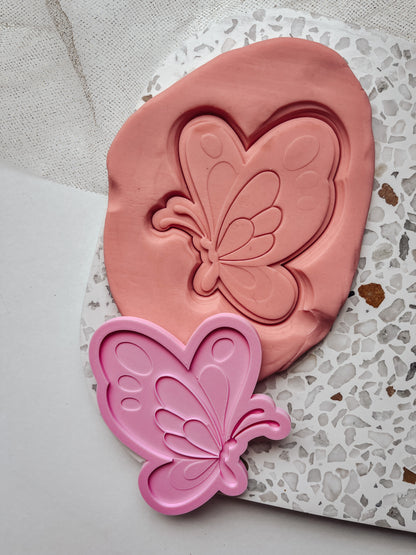 Butterfly- Groovy Debosser and matching cutter