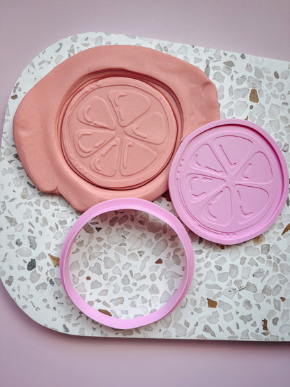 Lemon/Lime Slice Debosser and matching cutter