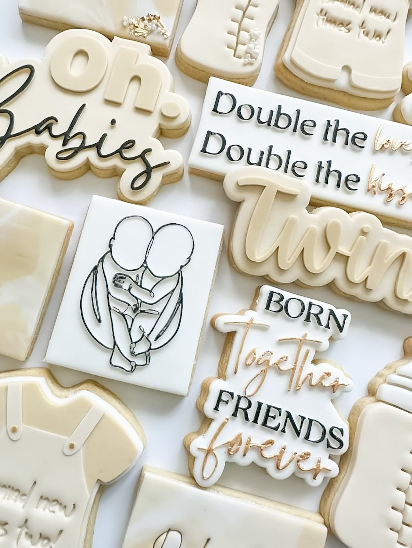 Twins Fine art lines  Debosser with matching cutter