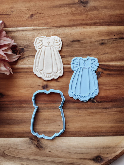 Baptism / Christening Dress Fondant Stamp